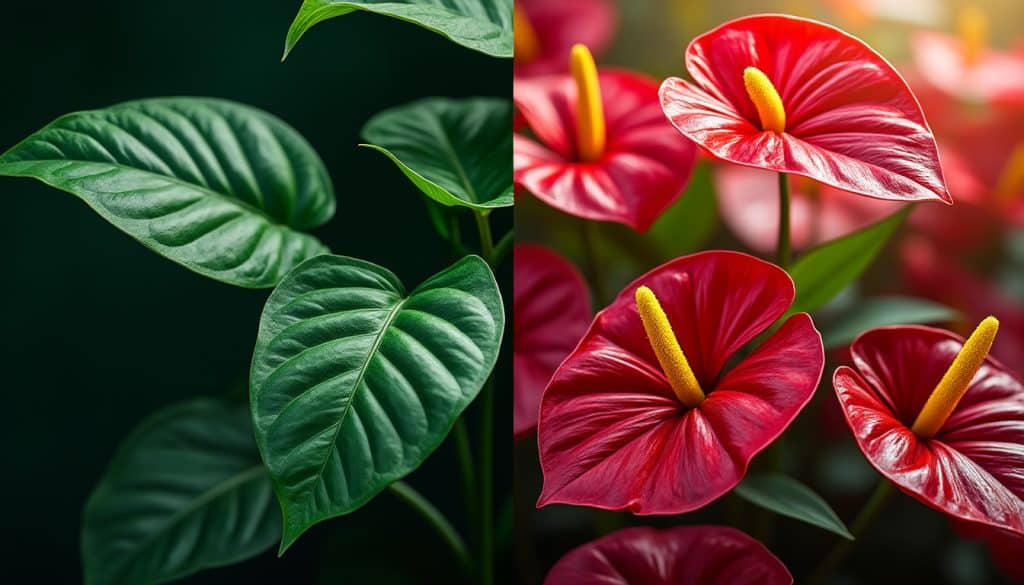 Anthurium : feuillage ou floraison, deux univers