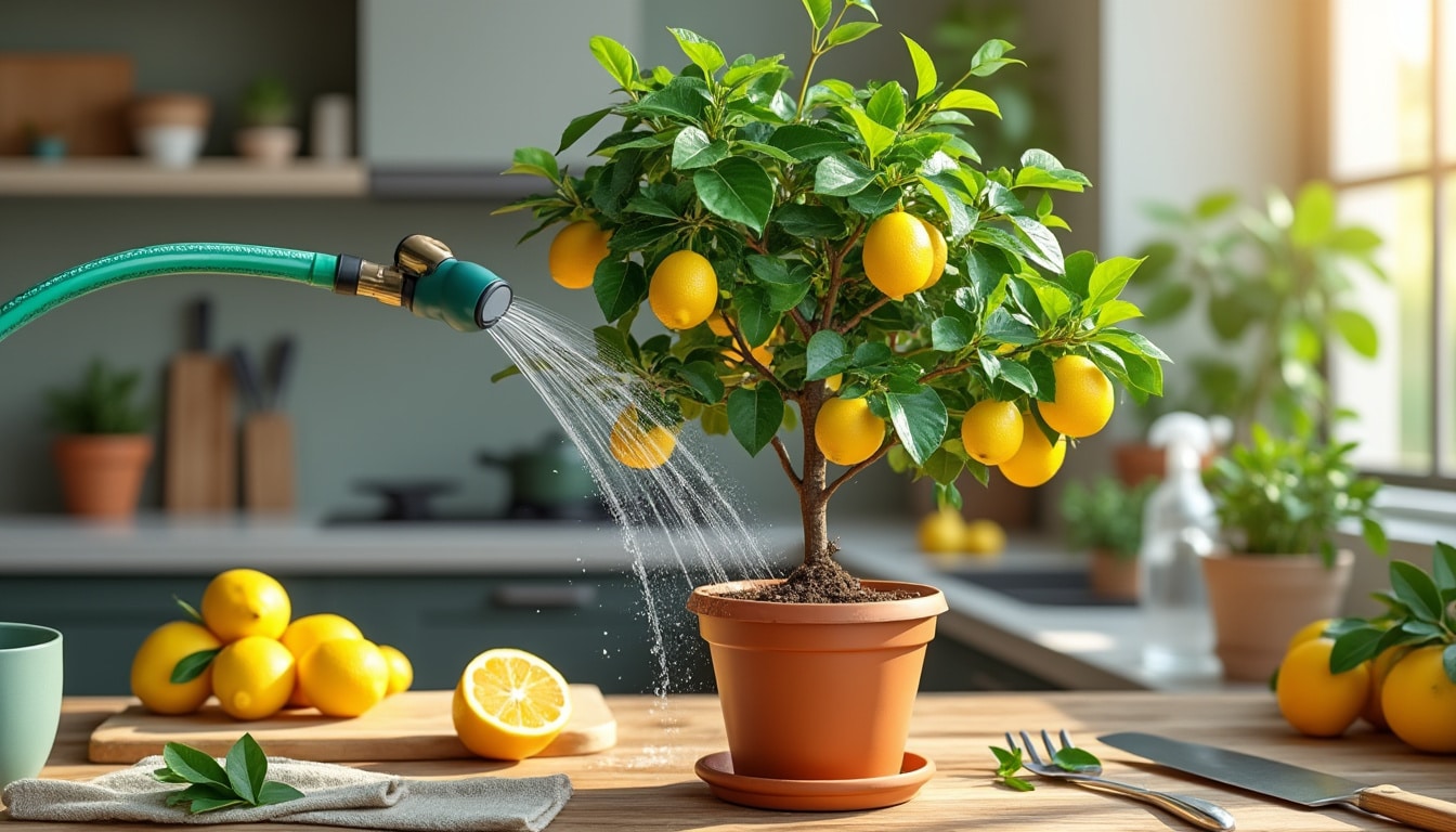 Arrosage du citronnier en pot : cuisson, encombrement et nettoyage