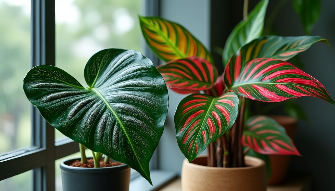 Calathea et maranta : l&rsquo;exigence en hygrométrie