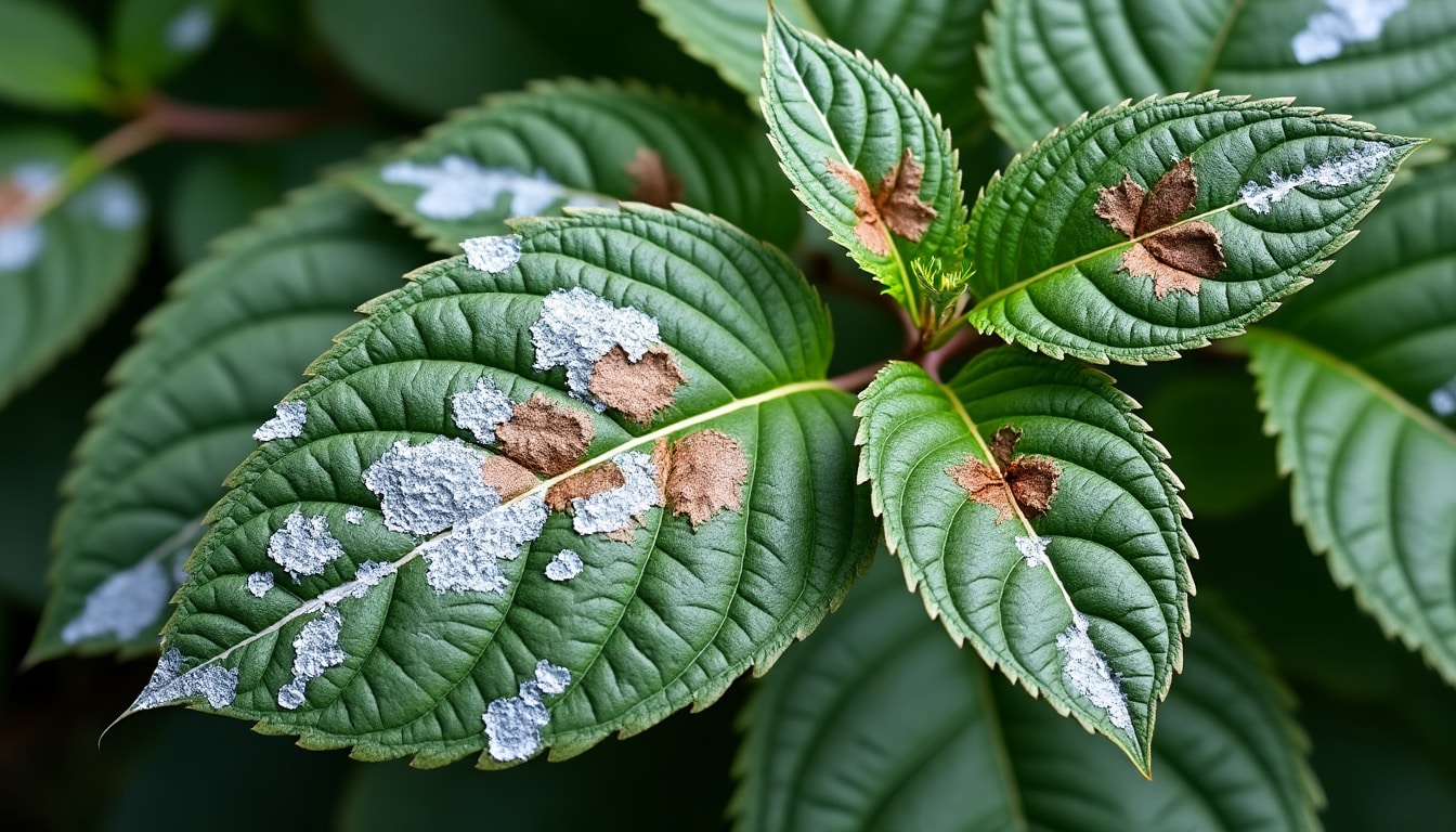 Calcaire et taches sur les feuilles : la cause