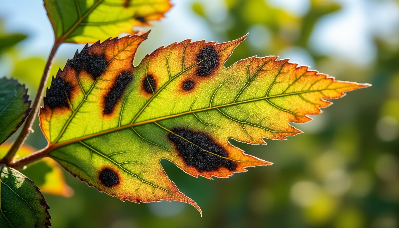 Feuilles brûlées par le soleil : reconnaître le symptôme