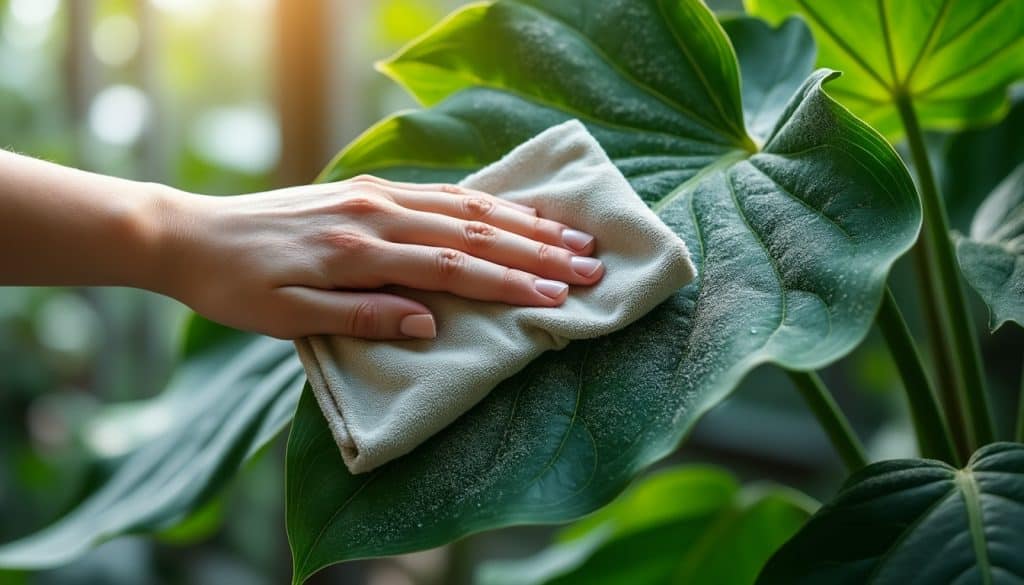 Nettoyer les feuilles : pourquoi la poussière compte